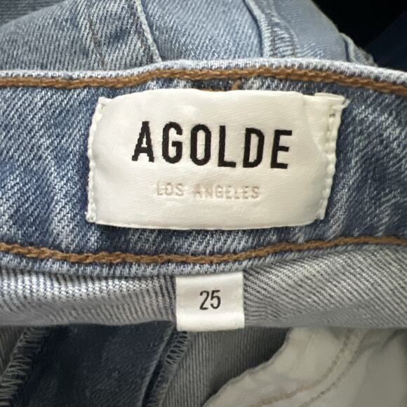 Agolde Valen Straight Leg Jeans Womens 25 Classic High Rise Capsule Wardrobe Z16 - Picture 9 of 9